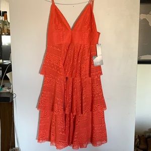 Coral Lulus dress